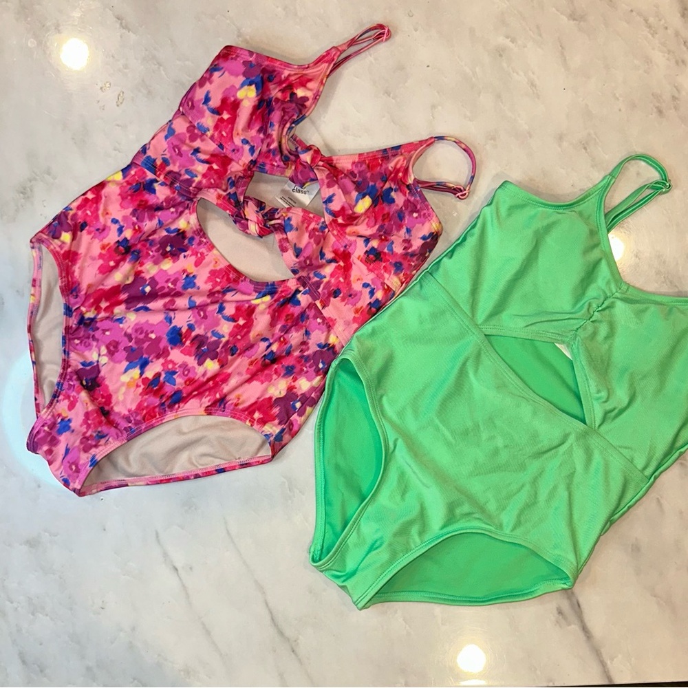 Colorful One-Piece Swimsuits 2 pack combo